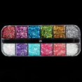 thumbnail image 1 of Uñas arte brillo polvo lentejuelas doble capa herramienta de manicura pedrería gemas decoraciones caja de reciclaje almacenamiento contenedor portátil Tan Jianjun unisex, 1 of 2