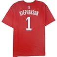 thumbnail image 2 of Adidas Mens Los Angeles Clippers Number 1 Graphic T-Shirt red L, 2 of 2