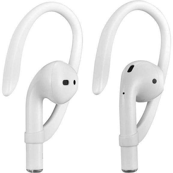 AirPods Ear Hooks Compatible with Apple AirPods 1, 2, 3, Pro and Pro 2, Anti-Slip Sports Ear Hooks for AirPods 1, 2, 3, Pro and Pro 2 - White