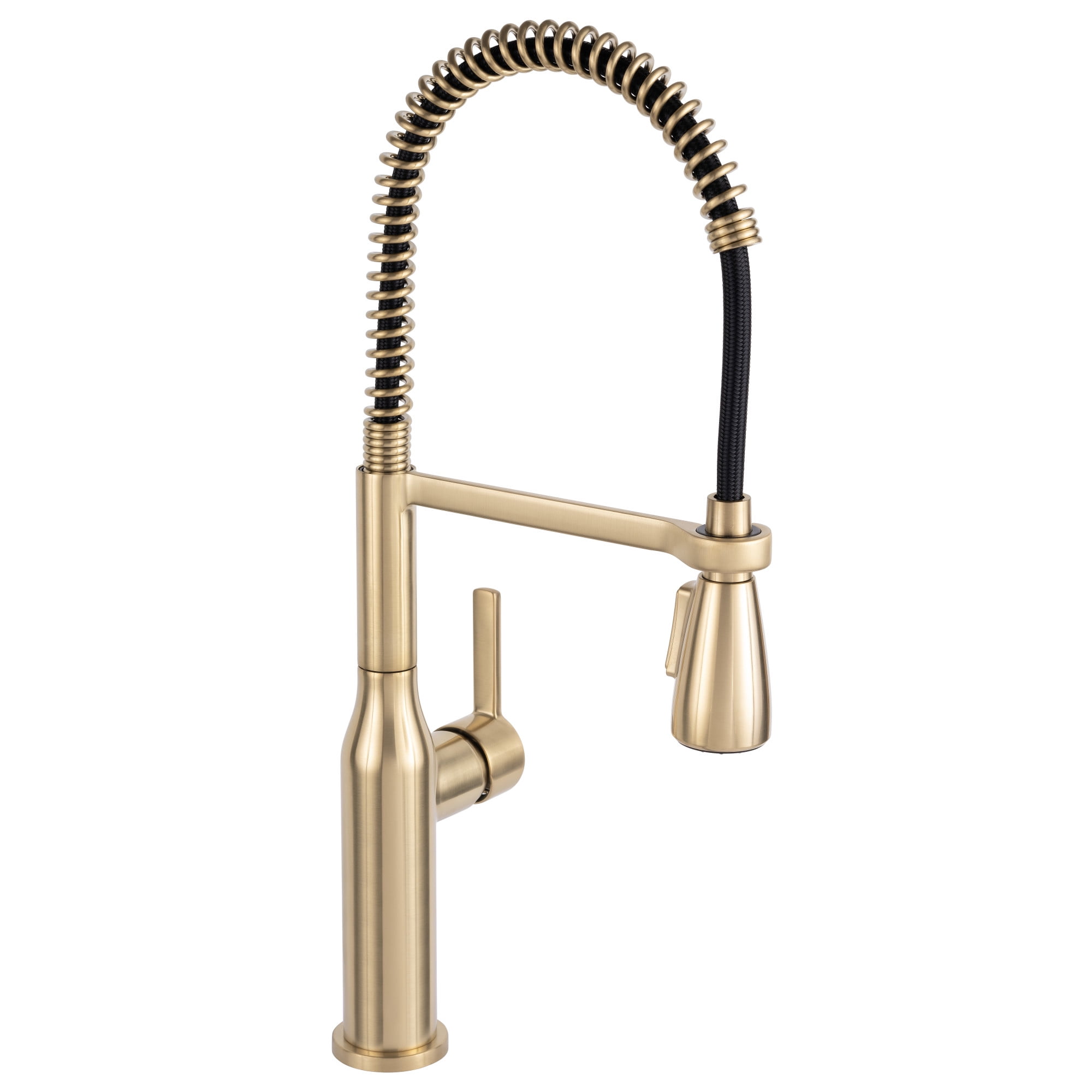 Miseno MNO500LFB Single Handle Pull Down Kitchen Faucet, Flat Black