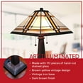 thumbnail image 4 of Amora Lighting Am1053tl14 2 Light 22-1/2" Tall Buffet Table Lamp - Brown, 4 of 8