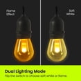 thumbnail image 4 of Cadena de luces Feit Electric de 3,7 m con efecto de llama, 7 bombillas, 4 of 8