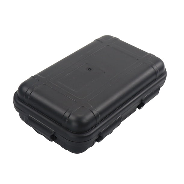 6uds. Cajas impermeables para herramientas al aire libre, organizadores de estuche hermético (M) negro
