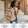 thumbnail image 4 of Pzuqiu Capybara Watermelon Kids Backpack School Backpack for Kids Lightweight Breathable School Bookbags 17 Inch Laptop Daypack for Daily Use Short-Distance Travel Hiking Age 6-18, 4 of 7