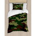 thumbnail image 3 of Ambesonne Camo Fashionable Graphic Uniform Inspired Soldier Clothing Wavy Design Duvet Cover Set, 3 of 3