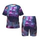 thumbnail image 1 of Balery Neon Buddha Cityscape Conjunto de Pijama Infantil de Manga Corta con Estampado – Ropa de Dormir de Algodón Suave-X-Large, 1 of 6
