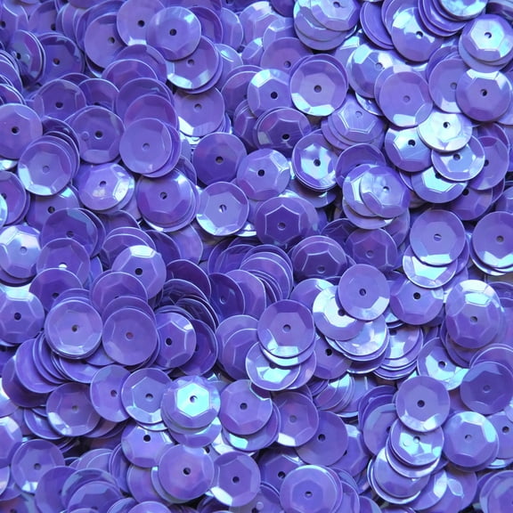 Purple Cup Sequins 5mm Opaque Rainbow Iris Made in USA