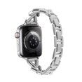 thumbnail image 6 of TECH CIRCLE for Apple Watch Band 42mm 44mm 45mm 49mm Series 9 8 7 6 5 4 3 2 1 SE Ultra/Ultra 2 for women, Bling Replacement Bracelet iWatch Band, Sparkle Stainless Steel Metal Wristband,Silver, 6 of 6
