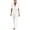 White, variant on Womens Summer Dresses Short Sleeve V Neck Flowy Maxi Dress Boho Tiered Ruffle Casual Loose Beach Long Dresses