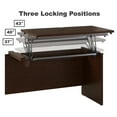 thumbnail image 2 of Series C 60W Right Sit to Stand L Shaped Desk Office Set in Mocha Cherry, 2 of 2