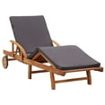 thumbnail image 6 of vidaXL Sun Lounger with Cushion Solid Acacia Wood, 6 of 10