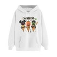 thumbnail image 2 of Turilly Hoodies for Women Daily Hooded Sweatshirt Long Sleeve Casual Pocket Pullover Shirt Blouse, 2 of 5