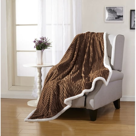 Blue Lattice Tassels Woven Soft Sofa Blankets Throws Rugs ...