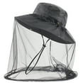 thumbnail image 2 of Head Net Hat, Safari Hat Sun Hat Bucket Hat with Hidden Net Mesh Mosquito Repellent Cap, 2 of 5