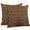 Brown, variant on Throw Pillow Covers 24x24 Inch Set of 2, Brown Leopard Print Waterproof Outdoor Pillow Covers, Classic Abstract Animal Patterned Decorative Cushion Pillowcases for Couch, Sofa, Bed, Garden, Patio