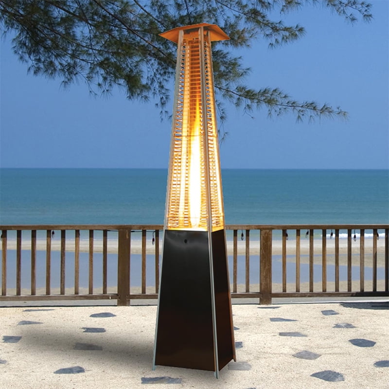 XtremepowerUS Outdoor Patio Heater Tower Pyramid Flame LP 42000BTU