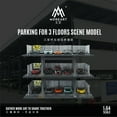 thumbnail image 2 of Diorama 1:64 Car Garage Model, LED Lighting Multi-Story Parking Lot Scene Display Model, Diecast Car Model Display Case Gift Model, 2 of 7