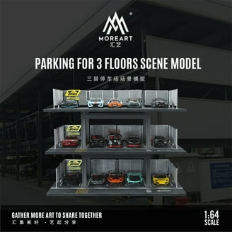 1:64 Diorama Scale Garage Workbench Model Set, Mini Garage Red