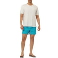 thumbnail image 2 of INSPIRE CHIC Men's Shorts Summer Beach Shorts Solid Mesh Lining Drawstring Waist Swim Shorts 34 Sky Blue, 2 of 7