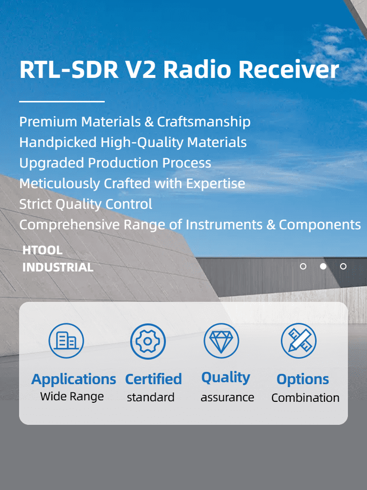 RTL-SDR V2 USB Software Defined Radio Receiver with Antenna, 22-1100MHz, RTL2832U FC0013 Tuner​