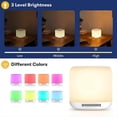 thumbnail image 2 of White Noise Machine with 7 Color Night Light and 34 Sleep Aid Sounds for Soothing Emotions,Promoting Sleep,Sound Machine,1 * White Noise Machine,White, 2 of 8