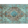 thumbnail image 1 of Ahgly Company Indoor Rectangle Abstract Light Blue Modern Area Rugs, 4' x 6', 1 of 4