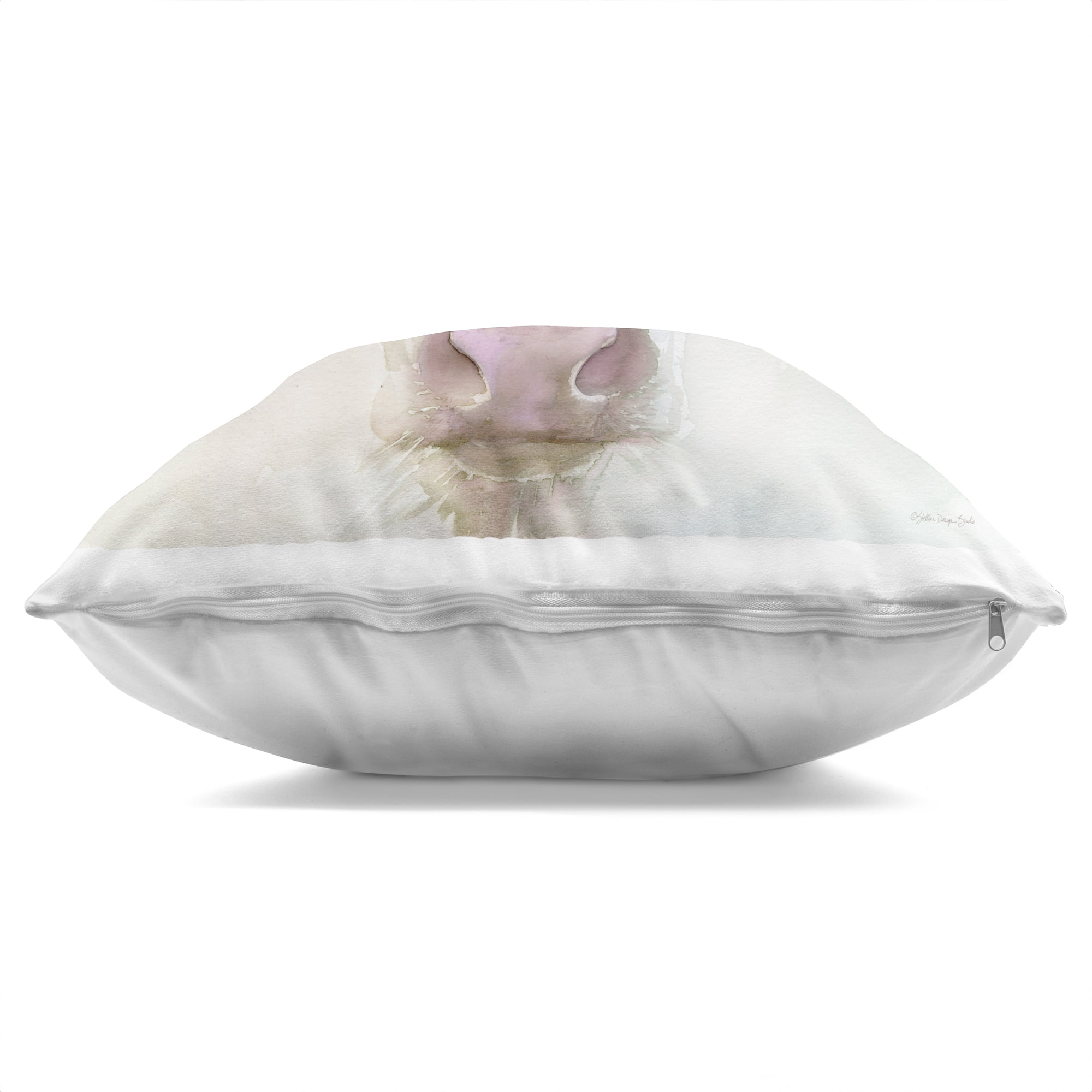 Stupell Industries Betsy Cow with Flowers Decorative Printed Throw Pillow, design by Stellar Design Studio