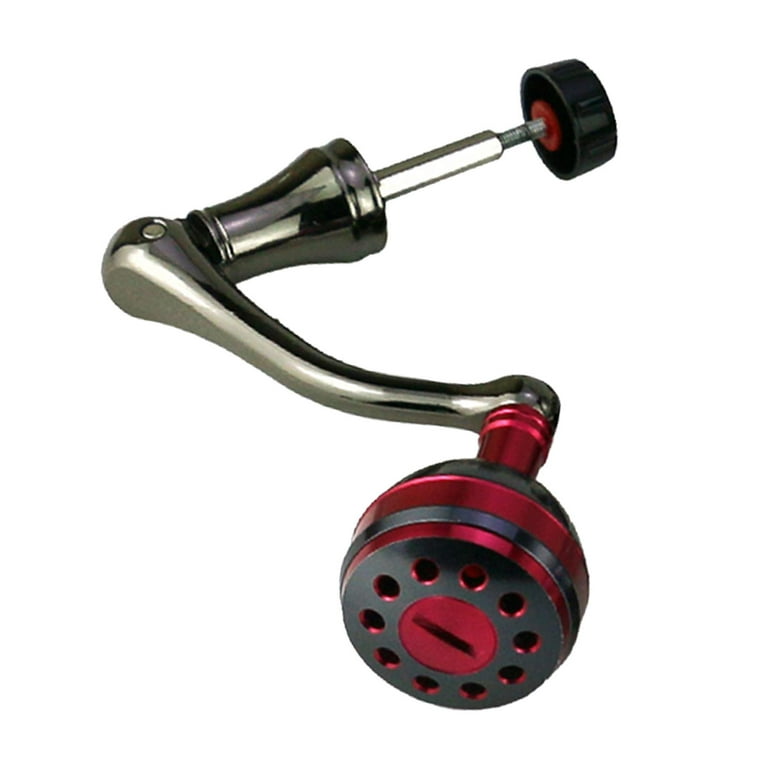 Fishing Reel Handle Grip Repair Accessories Knob All Metal Power Reel  Handle Red S
