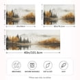 thumbnail image 4 of Dailycode Satin Pillow Case Standard Silk Pillow Cover for Hair and Skin Envelope Closure Autumn Misty Mountains 20"x26", 4 of 9