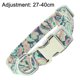 thumbnail image 2 of Collar para perro Colorcoco con hebilla de metal, collar ajustable con estampado floral Paisley verde MFZFUKR CPB-US-YY726-6, 2 of 5