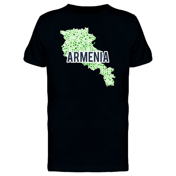 Armenia Dotted Map Ts Tee Men's -Image by Shutterstock