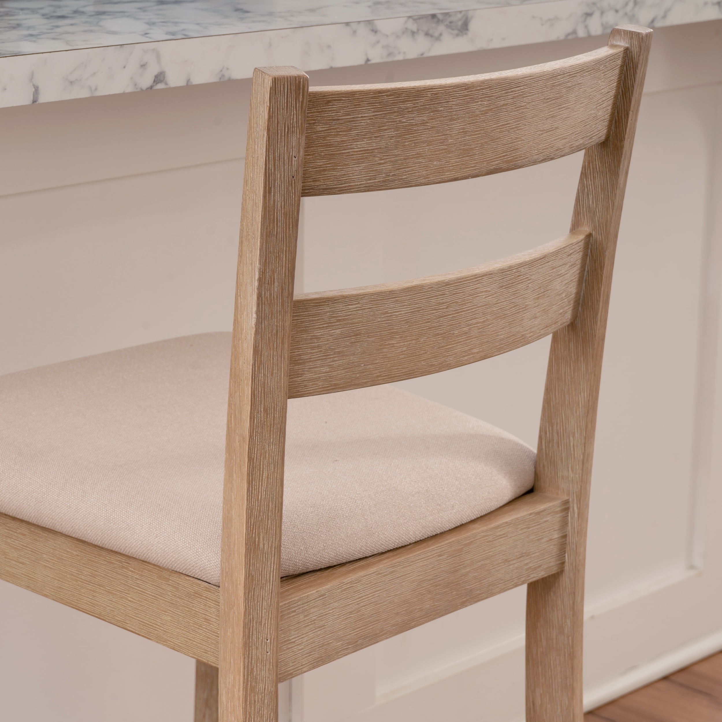 Linon Sorenson 25" Indoor Soho Counter Stool, Graywash/Beige