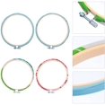 thumbnail image 3 of 4pcs Embroidery Hoops Bamboo Circle Cross Stitch Hoop Dreamcatcher Rings for Art Craft Sewing 5cm, 3 of 8