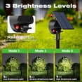 thumbnail image 6 of Solar Spotlights Outdoor Waterproof, 800LM Solar Powered Spot Light, 3 Modes Solar Landscape Spot Lights, Solar Spotlight for Flag Garden Yard Tree Lawn Driveways, 2 Pack Cool White, 6 of 8