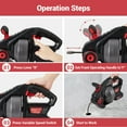thumbnail image 5 of Electric Drain Auger, 25FT Plumbing Snakes, Snake Drain Clog Remover for Unclogging Toilet, Sewer, Bathroom, Sink Drain Pipes, 5 of 7