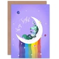thumbnail image 1 of Unicorn Sleep Tight Greetings Card Plus Envelope Blank inside, 1 of 3