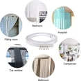 thumbnail image 4 of Ceiling Curved Curtain Track Flexible Ceiling Curtain Mount Soft Windows Curved Track for Curtain Rail with Track Curtain System Bed Curtains, Ceiling Track (White, 5 Meter/ 16.4 Feet), 4 of 7