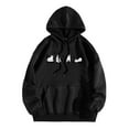 thumbnail image 2 of Black Cat Ghost Halloween Hoodies for Women 2025 Cute Cat Ghost Graphic Hoodie Sweatshirt Pullover Tops, 2 of 4