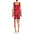 thumbnail image 3 of No Boundaries Juniors' Ruched Tank Top and Shorts Active Set, 2-Piece, 3 of 5