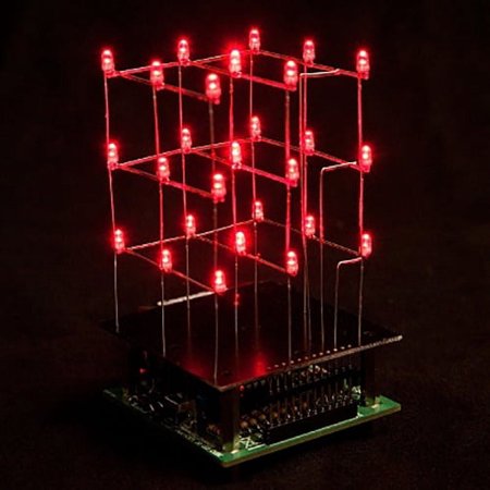 Velleman MK193 3D LED Cube 3 x 3 x 3 Soldering Practice Kit