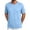 Sky Blue #40, variant on DORKASM Men's Short Sleeve Dry Fit Shirts Workout Gym Mesh Shirt Athletic Running Lightweight Performance Tshirt Dark Gray XL