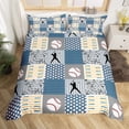 thumbnail image 2 of Juego de Ropa de Cama para Niños Adolescentes Hombres Béisbol Funda de Edredón Tema Deportivo, 2 of 5