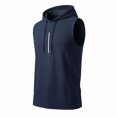 thumbnail image 2 of Stamzod Sleeveless Hoodies for Men Summer Casual Muscle Fit Hooded Sweat Shirt Oversized Workout Hoodie Gym Clothes for Men Navy XL, 2 of 7