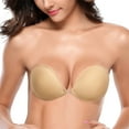 thumbnail image 1 of Wingslove Women's Reusable Strapless Self Silicone Push-up Invisible Sticky Bra, 1 of 6