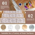 thumbnail image 5 of Non Slip Carpet Stair Treads for Wooden Steps 30" X 8" Rubber Backed Stair Carpet Strips Indoor Stair Runner Rug Mat Soft Staircase Step Covers for Kids Elders and Dogs, Beige, 5 of 6