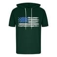 thumbnail image 6 of DDAPJ pyju American Flag Hoodie for Men 4th of July T Shirt Funny USA Print Tees Patriotic Casual Summer Short Sleeve Tops Green L, 6 of 8