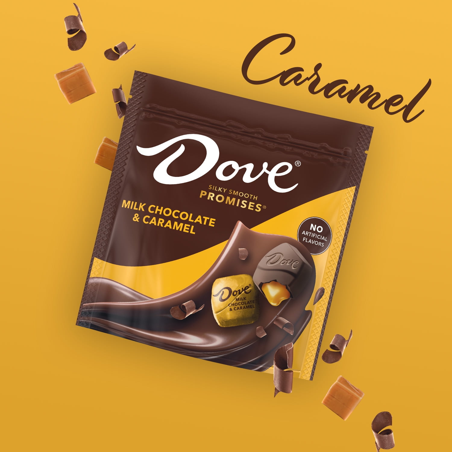 (3 pack) Dove Promises Milk Chocolate & Caramel Candy - 6.74 oz Bag