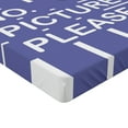 thumbnail image 2 of Ambesonne Cool Emoji Fitted Sheet, Character and Lettering, King Size, Lavender Blue and White, 2 of 3