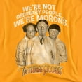 thumbnail image 2 of Three Stooges T-Shirt Morons Unisex Graphic Tee For Men & Women, 2 of 7