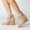 Beige, variant on Tejiojio Fall Clearance Mid-low-tube Women's Boots Autumn And Winter Europe And America Wool Stitching Boots Wool Boots